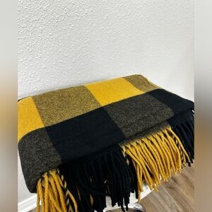 Pendleton Eco-Wise Shale/Copper Blanket Wool Fringed Throw
